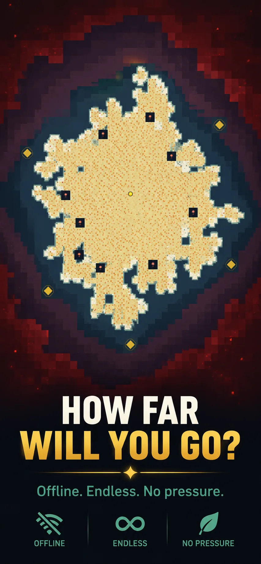 Screenshot 8 – Offline, endless, no pressure: how far will you sweep?