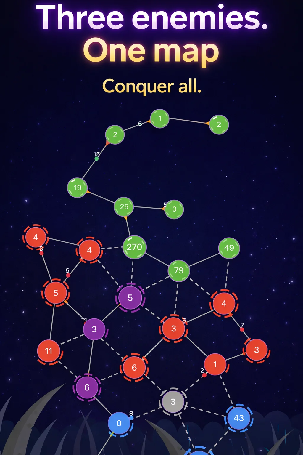 Screenshot 1 – Capture towers to expand your territory